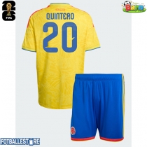 Colombia Juan Fernando Quintero #20 Hjemmedraktsett Barn VM 2026 Kortermet (+ Korte bukser)